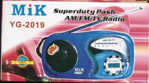 RÁDIO PEQUENO MIK AM/FM/TV