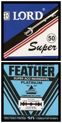 CARTELA DE LÃMINAS PARA BARBA LORD E FEATHER